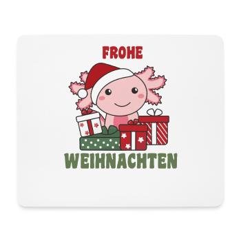 Joyeux Noël Axolotls Veillon de Noël Axolotls - Tapis de souris (format paysage) - blanc - Devant