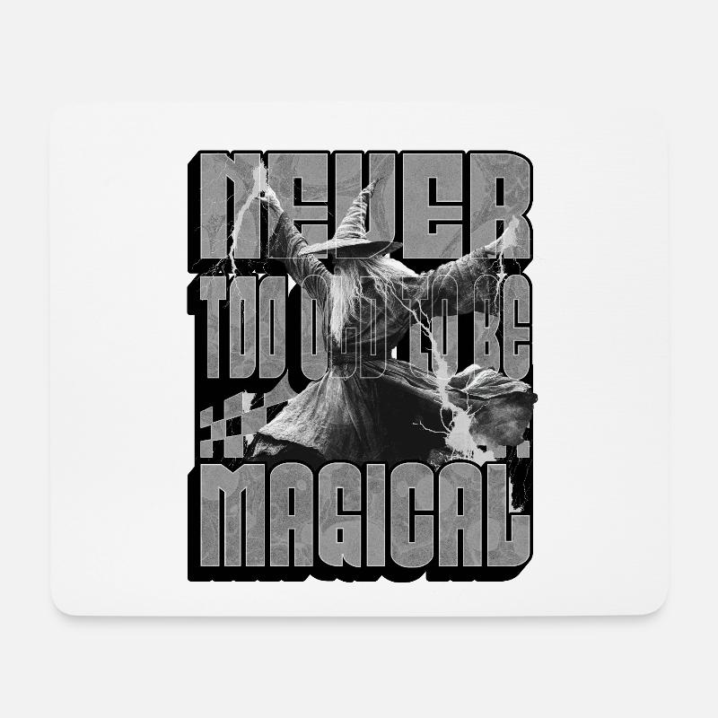 Magischer Zauberer - Mousepad (Querformat) - Weiß