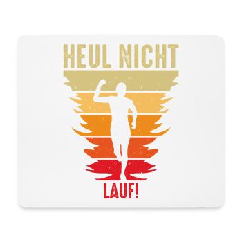 Jogging, Coureur Cadeau, Sport, Forme physique - Tapis de souris (format paysage) - blanc - Devant