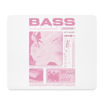 Bass Guitar Lover Bass Player Streetwear - Mouse Pad (horizontal) - white - Front
