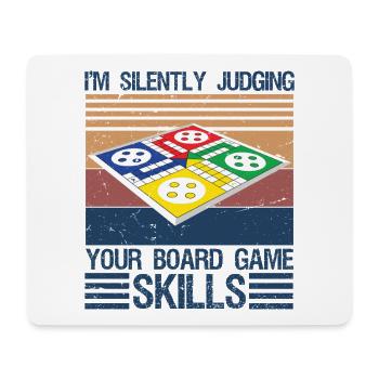 I'm Silently Judging Your Board Game Skills - Mousepad (Querformat) - Weiß - Vorne