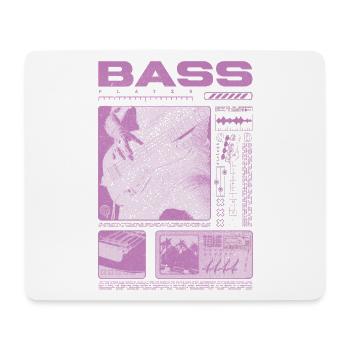 Bass Guitar Lover Bass Player Streetwear - Mouse Pad (horizontal) - white - Front