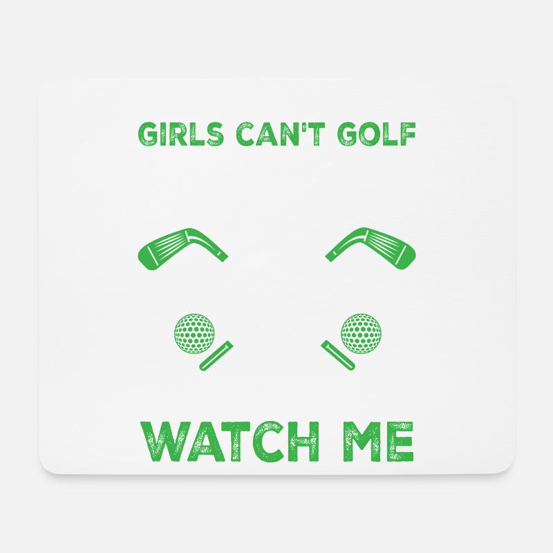 Golf - Mousepad (Querformat) - Weiß