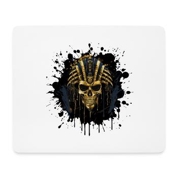 Golden Skull Pharaoh - Mouse Pad (horizontal) - white - Front