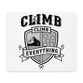 Climb Everything Kletterabenteuer - Mousepad (Querformat) - Weiß - Vorne