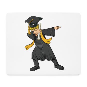 Lycée diplômé de la promotion 2026 de Dabbing - Tapis de souris (format paysage) - blanc - Devant