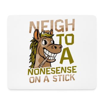 Anti Hobby Horsing Nonsense On A Stick - Mousepad (Querformat) - Weiß - Vorne