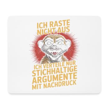 Gag des arguments valides sur les Suricates - Tapis de souris (format paysage) - blanc - Devant