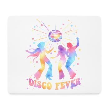 DISCO FEVER Party 70s Dance Watercolor - Mouse Pad (horizontal) - white - Front