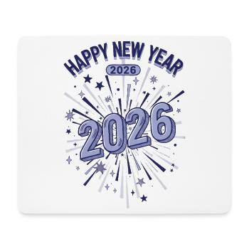 Bonne Année 2026 Célébration des feux d’artifice - Tapis de souris (format paysage) - blanc - Devant