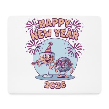 Happy New Year 2026 Fireworks Celebration - Mouse Pad (horizontal) - white - Front