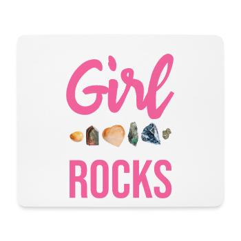 Just a Girl Who Loves Rocks - Mouse Pad (horizontal) - white - Front