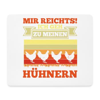 Hühner Hühnerbauer Bauer Landwirt Huhn - Mousepad (Querformat) - Weiß - Vorne