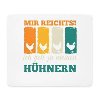 Hühner Hühnerbauer Bauer Landwirt Huhn - Mousepad (Querformat) - Weiß - Vorne