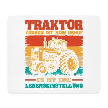 Tractor Farmer Farmer Tractor Driver Tractor - Mouse Pad (horizontal) - white - Front