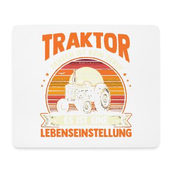 Tractor Farmer Farmer Tractor Driver Tractor - Mouse Pad (horizontal) - white - Front