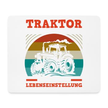 Tractor Farmer Farmer Tractor Driver Tractor - Mouse Pad (horizontal) - white - Front