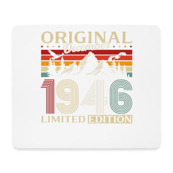 79. Geburtstag Original Dezember Jahrgang 1946 - Mousepad (Querformat) - Weiß - Vorne