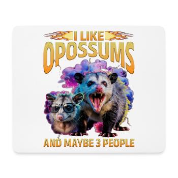 Funny Opossum - Mouse Pad (horizontal) - white - Front