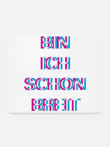 Hardtekk Tekk - Mousepad (Querformat) - Weiß