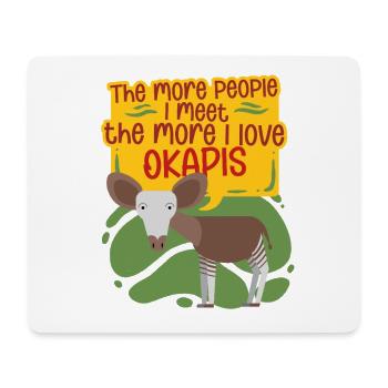 Okapi Animal - Mouse Pad (horizontal) - white - Front