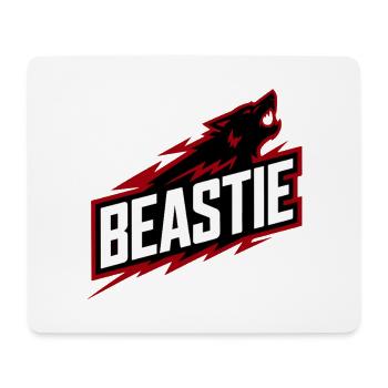 Beastie Rampage Logo - Mouse Pad (horizontal) - white - Front