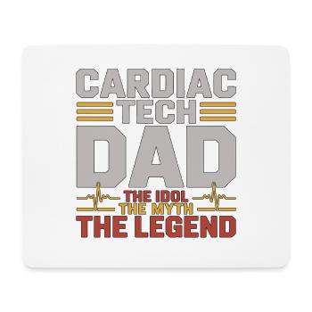 Cardiac Tech Dad The Idol The Myth The Echo Tech - Mousepad (Querformat) - Weiß - Vorne