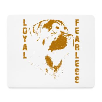 Rottweiler-stilvolles Design - Mousepad (Querformat) - Weiß - Vorne