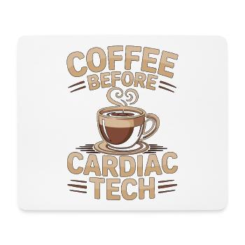 Cardiac Tech Coffee Cath Lab Tech Coffee Lover - Mousepad (Querformat) - Weiß - Vorne