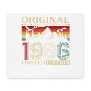 39e anniversaire Original décembre Né en 1986 - Tapis de souris (format paysage) - blanc - Devant