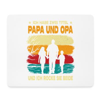 Bester Papa Opa Der Welt Geschenke Weihnachten - Mousepad (Querformat) - Weiß - Vorne