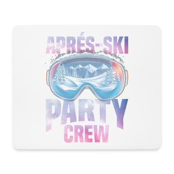 Piste de l’équipe d’après Ski Party - Tapis de souris (format paysage) - blanc - Devant