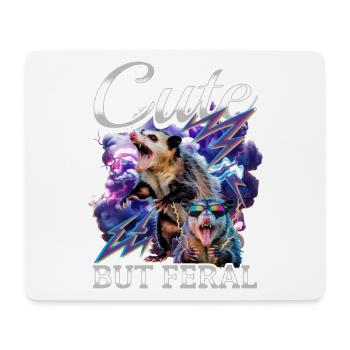 Funny Opossum - Mouse Pad (horizontal) - white - Front