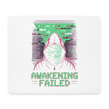Awakening Failed im Retro-Glitch Look - Mousepad (Querformat) - Weiß - Vorne