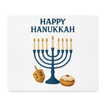 Happy Hanukkah Menorah Festive Light - Mouse Pad (horizontal) - white - Front