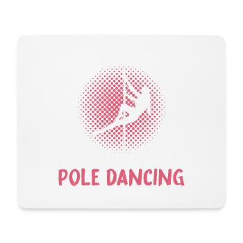 Pole Dancing Girl Typography - Mousepad (Querformat) - Weiß - Vorne