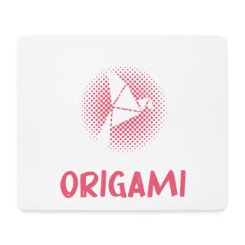 Origami Girl Love in Paper Art - Mousepad (Querformat) - Weiß - Vorne