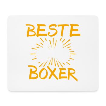 Idée cadeau boxer - Tapis de souris (format paysage) - blanc - Devant
