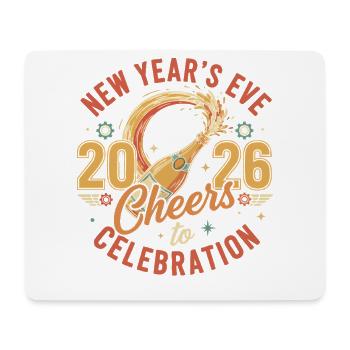 Silvester 2026 Prost auf die Feier - Mousepad (Querformat) - Weiß - Vorne