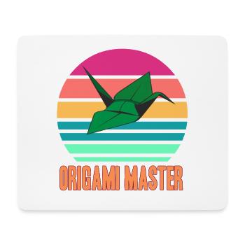 Origami Meister - für Fans vom Falten - Mousepad (Querformat) - Weiß - Vorne