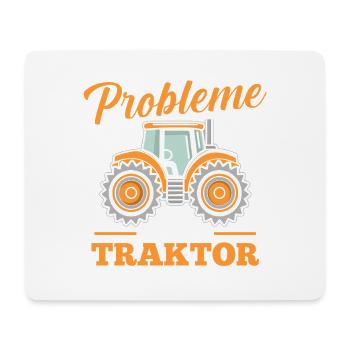 Trecker Landwirt Bauer Traktorfahrer Traktor - Mousepad (Querformat) - Weiß - Vorne