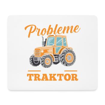 Trecker Landwirt Bauer Traktorfahrer Traktor - Mousepad (Querformat) - Weiß - Vorne