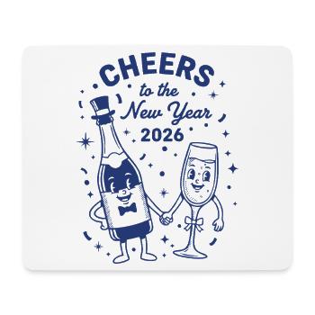 Cheers to the New Year 2026 Celebration - Mouse Pad (horizontal) - white - Front