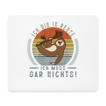 Rentner Ruhestand Geschenkidee - Mousepad (Querformat) - Weiß - Vorne
