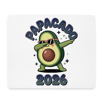 Papacado 2026 Avocado Dance Baby Papa Vater Werden - Mousepad (Querformat) - Weiß - Vorne