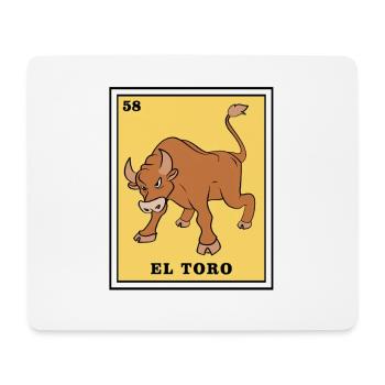 Loteria Loterie Mexicaine Tarot Bingo - Tapis de souris (format paysage) - blanc - Devant