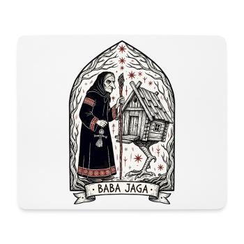Baba Yaga Dunkle Slawische Hexenkunst - Mousepad (Querformat) - Weiß - Vorne