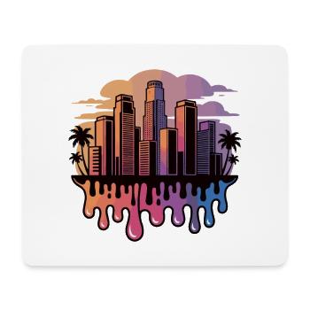 Gradient Skyline Drops - Mouse Pad (horizontal) - white - Front
