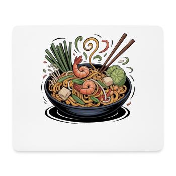 Spring ramen with shrimp and lime - Mouse Pad (horizontal) - white - Front
