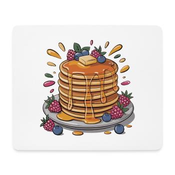 Syrup pancakes with berries - Mouse Pad (horizontal) - white - Front